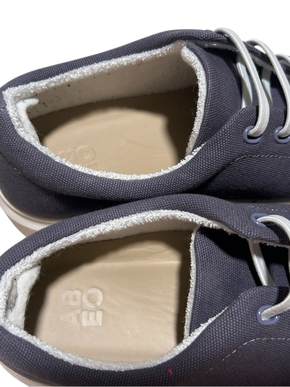 Abeo Women's Blue Canvas Lace-Up Sneakers with White Sole size 8 - Picture 5 of 10